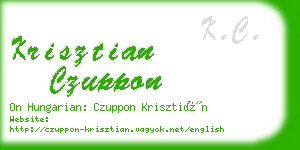 krisztian czuppon business card